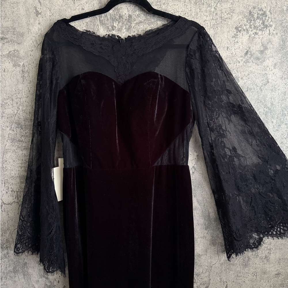 Elegant classy luxurious Black Lace Evening Gown formal lace dress - Picture 5 of 15